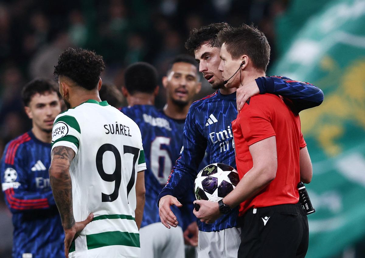 Arsenal son nefeste g&uuml;ld&uuml;! Sporting Lizbon deplasmanında Havertz hayat verdi... 3