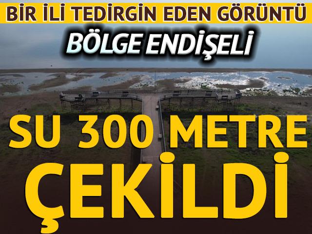 B&ouml;lge endişeli... Tam 300 metre &ccedil;ekildi