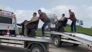 Tekirdağ'da şaşırtan olay: Müşterisini çekici üzerinde traş etti