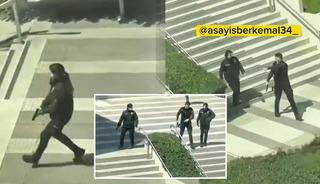 Saldırı sırasında polisleri kaydedip alay etmişlerdi... Soruşturma başlatıldı!