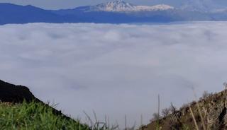 Bir mahalle sis denizinde kayboldu!
