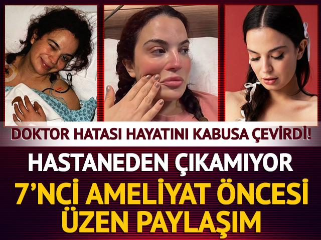 Doktor hatası hayatını kabusa &ccedil;evirdi! Aslı Bekiroğlu 7. kez ameliyat olacak! Dua istedi