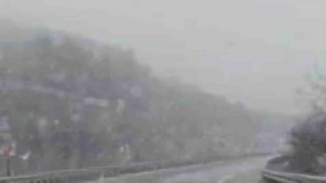 Karabük-Çerkeş kara yolunda kar yağışı başladı