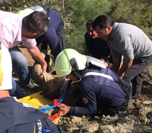 150 metrelik uçurama yuvarlanan kamyondan yaralı kurtuldu