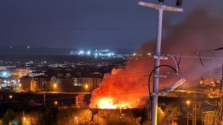 Lüleburgaz’da korkutan yangın