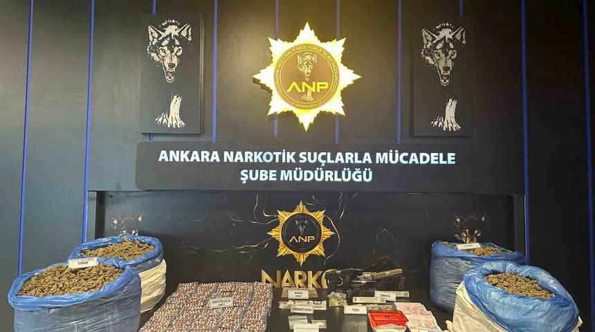 Ankara&rsquo;da narkotik operasyonları: 107 g&ouml;zaltı