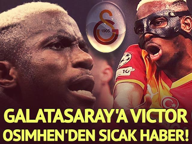 Galatasaray'a Victor Osimhen'den sıcak haber! İşte sakatlıktan d&ouml;n&uuml;ş planı