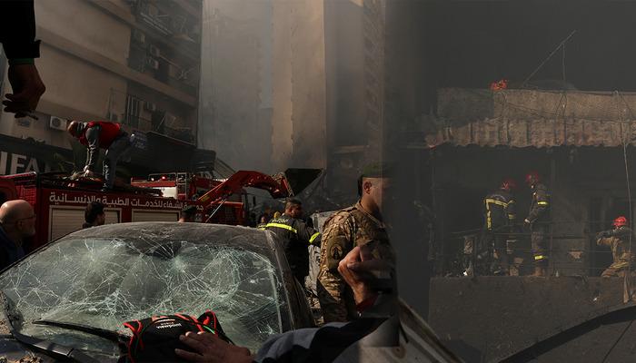 L&uuml;bnan'da İsrail katliamı! 10 dakikada 100  bomba atıldı: İran karşılık verecek