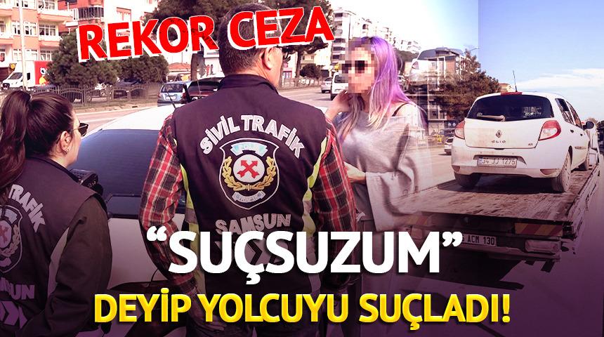 &ldquo;Su&ccedil;suzum&rdquo; deyip yolcuyu su&ccedil;ladı! Korsan taksiye rekor ceza