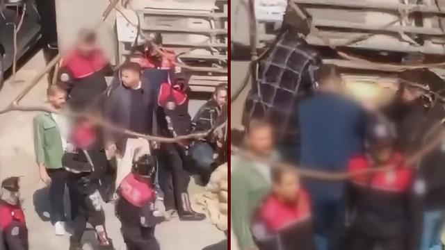 İsrail Konsolosluğu önündeki çatışmada şüphelilerden birinin yakalandığı anlar kamerada