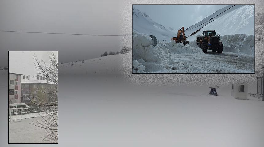 Nisan ayında kar s&uuml;rprizi! Bir&ccedil;ok ilimiz beyaza b&uuml;r&uuml;nd&uuml;: İşte yurttan kartpostallık g&ouml;r&uuml;nt&uuml;ler!