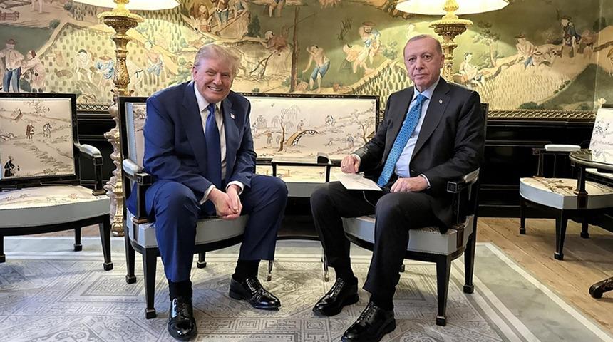 Cumhurbaşkanı Erdoğan, ABD Başkanı Trump ile g&ouml;r&uuml;şt&uuml;