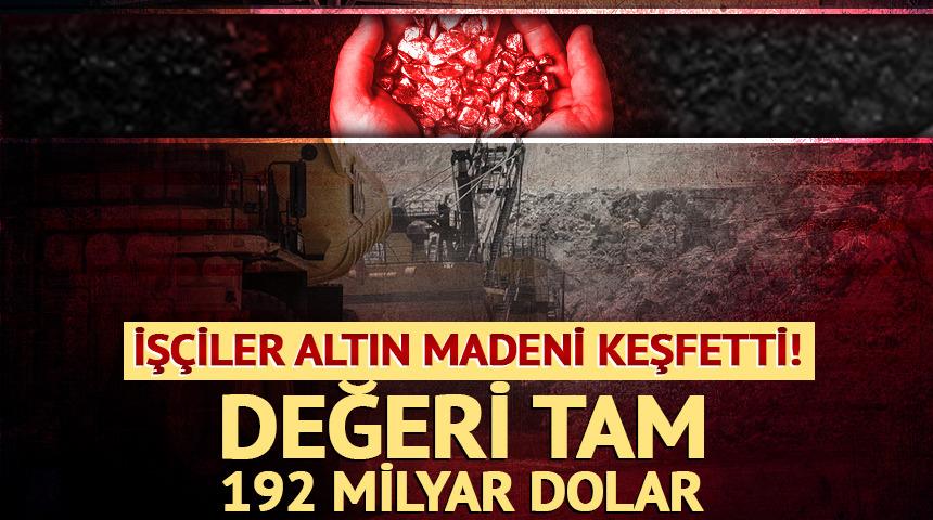 İş&ccedil;iler altın madeni keşfetti! Değeri tam 192 milyar dolar