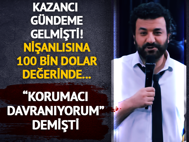 Kazancı g&uuml;ndeme geliyordu! Nişanlısına aldığı hediye...  