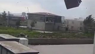 U&ccedil;an &ccedil;atı kamerada: Diyarbakır'da şaşkına &ccedil;eviren g&ouml;r&uuml;nt&uuml;