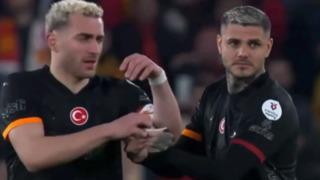 Son dakika: G&ouml;ztepe-Galatasaray ma&ccedil;ına damga vuran kare! Icardi girer girmez &ouml;yle bir şey yaptı ki...