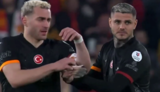 G&ouml;ztepe-Galatasaray ma&ccedil;ına damga vuran kare! Icardi girer girmez &ouml;yle bir şey yaptı ki...