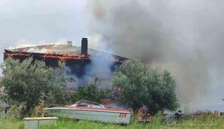 Ayvacık&rsquo;ta villa yangını