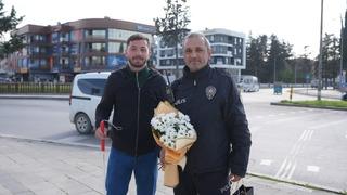 Düzce'de polislere '10 Nisan Polis Günü' sürprizi
