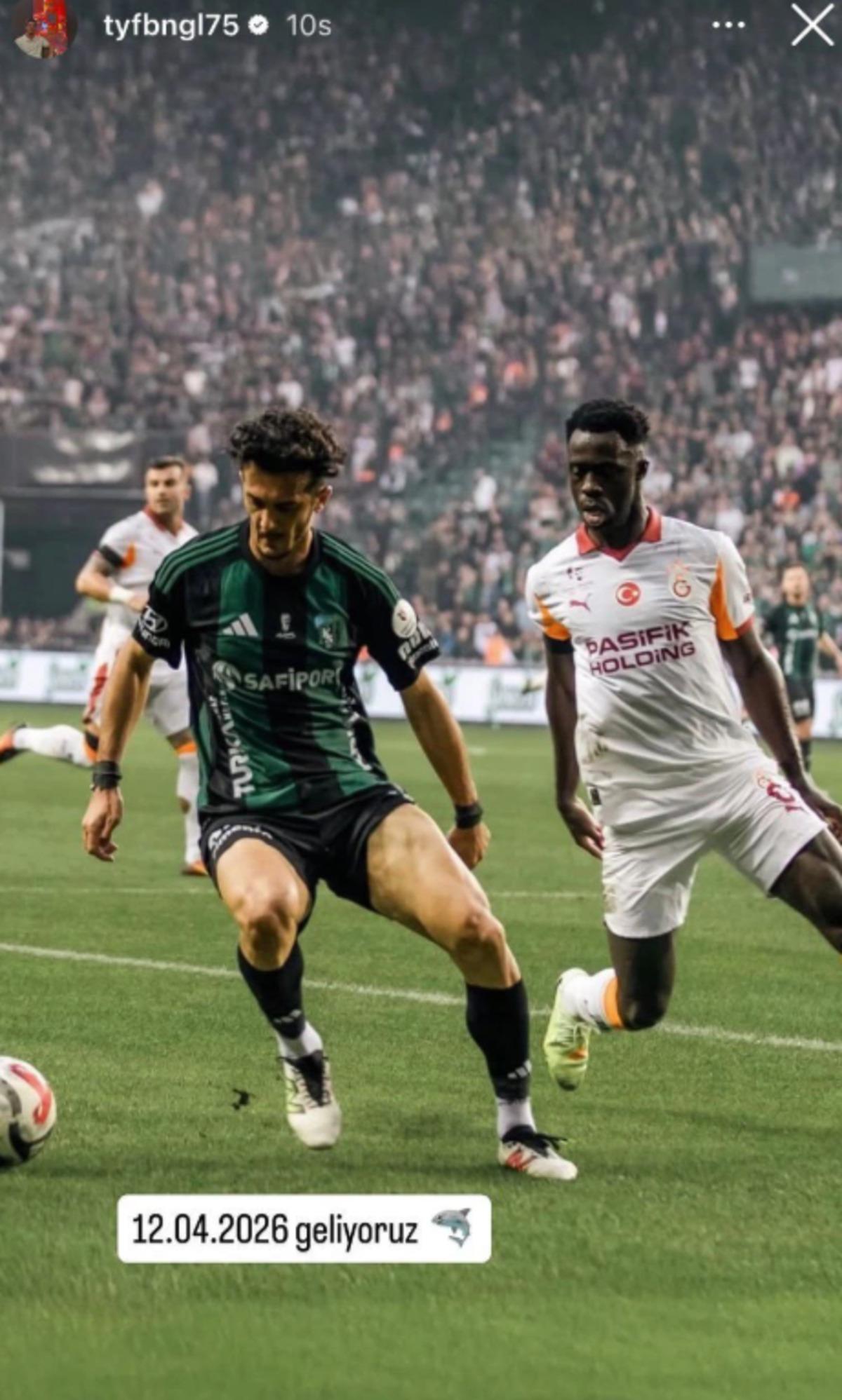 Tayfur Bing&ouml;l den tek kelimelik Galatasaray paylaşımı! 2