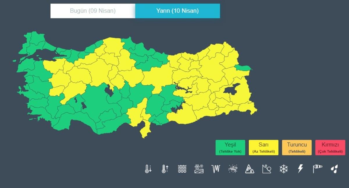Kış geri döndü! Meteoroloji den 43 il için sarı kodlu uyarı 3