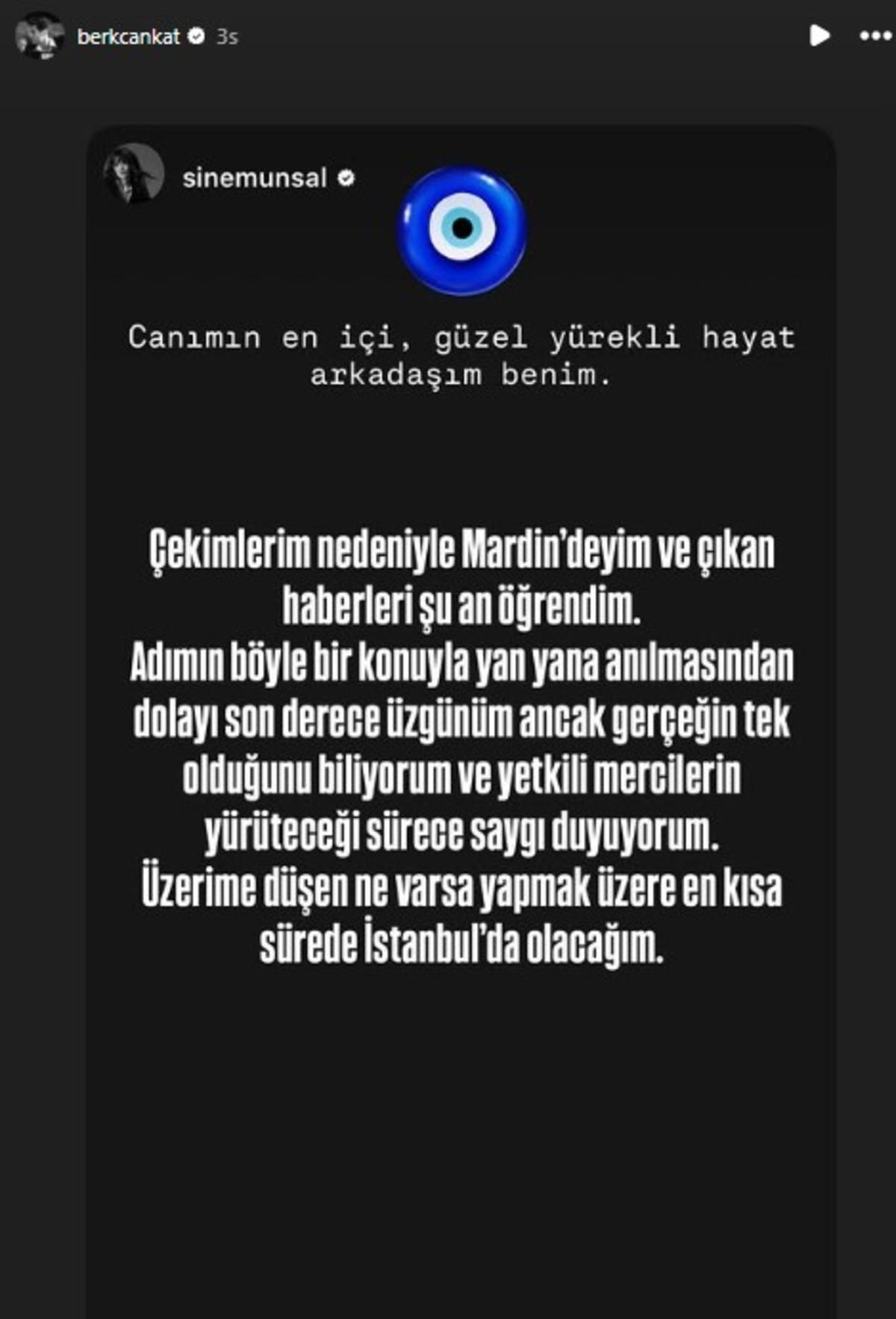 Sinem &Uuml;nsal&rsquo;a sevgilisi Berk Cankat&rsquo;tan destek  3