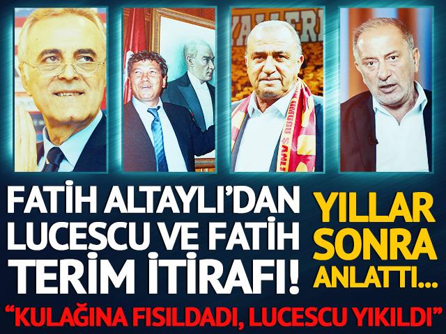 Fatih Altaylı&rsquo;dan Lucescu ve Fatih Terim itirafı! Yıllar sonra anlattı: "H&uuml;ng&uuml;r h&uuml;ng&uuml;r ağladı!"
