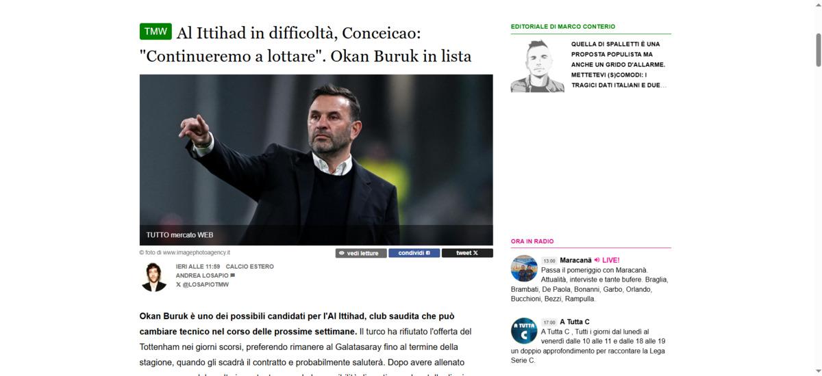 Okan Buruk Suudi Arabistan yolunda mı? İtalya’dan flaş iddia! 1