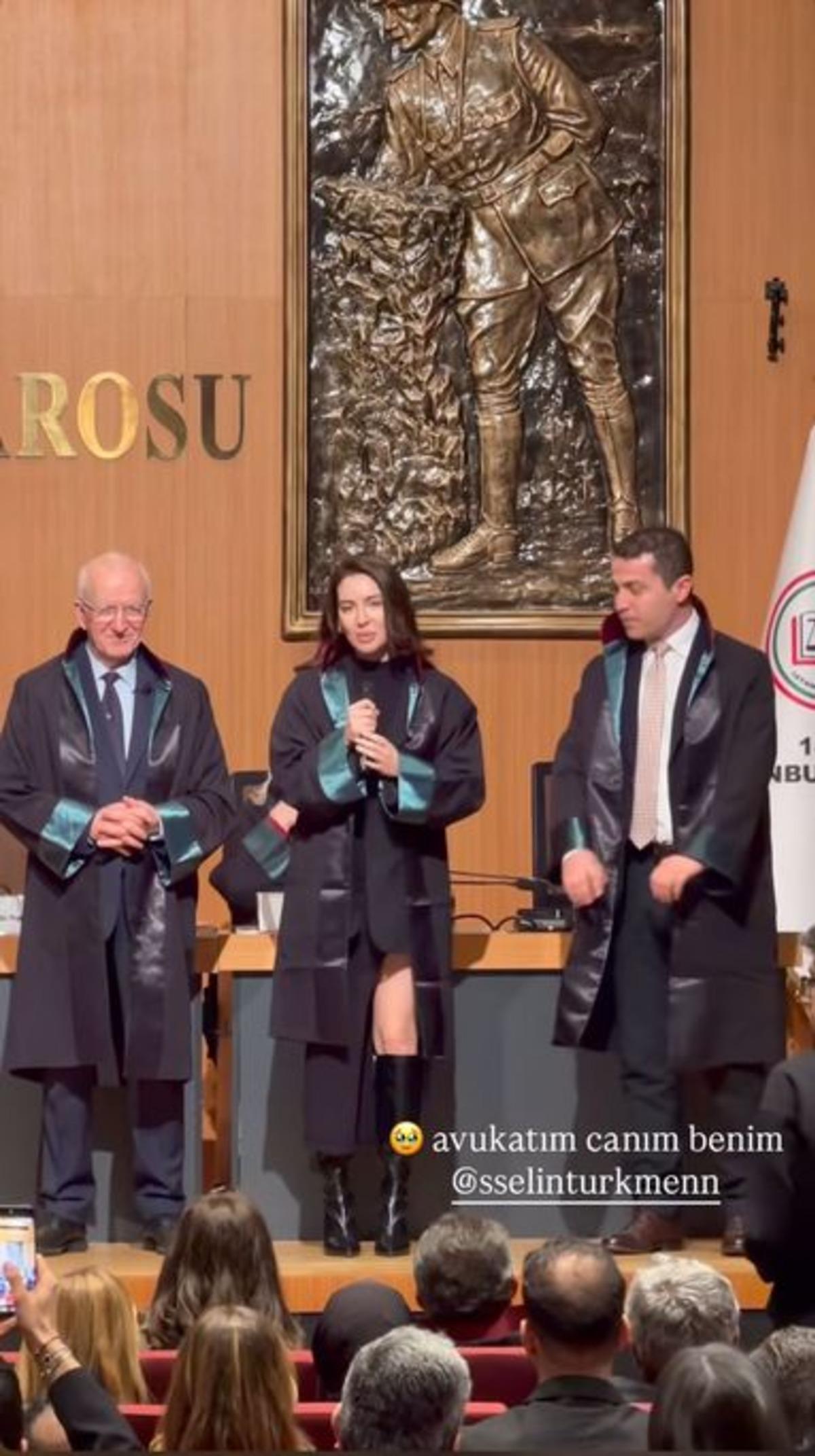 Kızılcık Şerbeti nin &Ccedil;imen i Selin T&uuml;rkmen resmen avukat oldu! Ruhsatını aldı 1