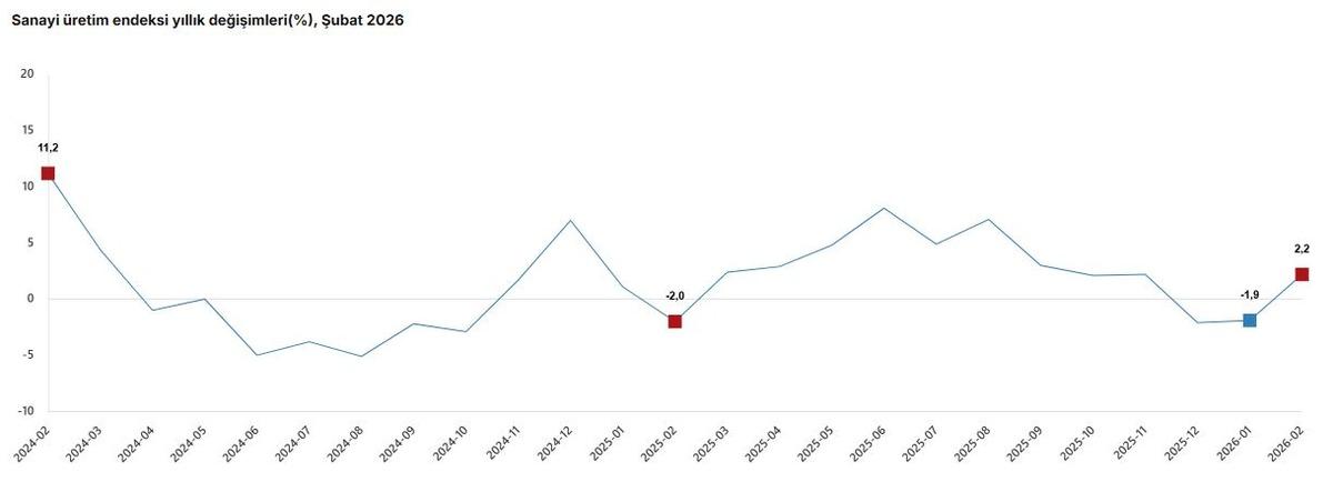 TÜİK açıkladı! Sanayi üretimi yeniden yükselişte, Görsel 1