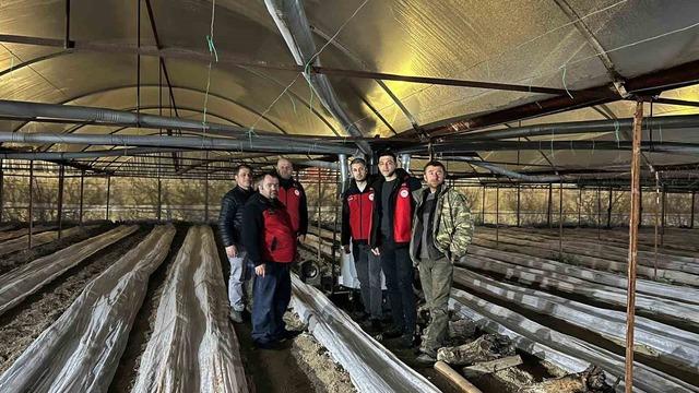 Kiraz bahçelerinde zirai dona karşı nöbet tutuldu