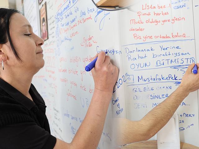 Konteynerdeki &ccedil;iğ k&ouml;fteci 'duygu duvarı'na d&ouml;n&uuml;şt&uuml;