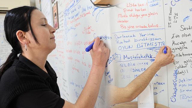 Konteynerdeki çiğ köfteci 'duygu duvarı'na dönüştü