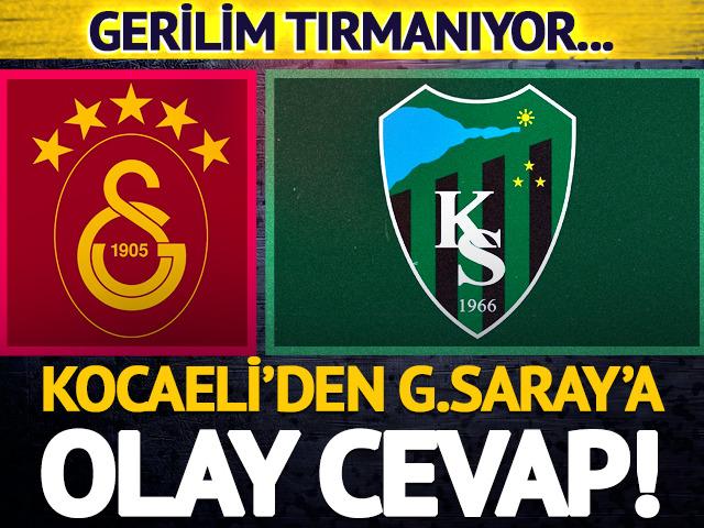 Kocaelispor'dan Galatasaray'a olay yanıt: Bizi korkutamazlar