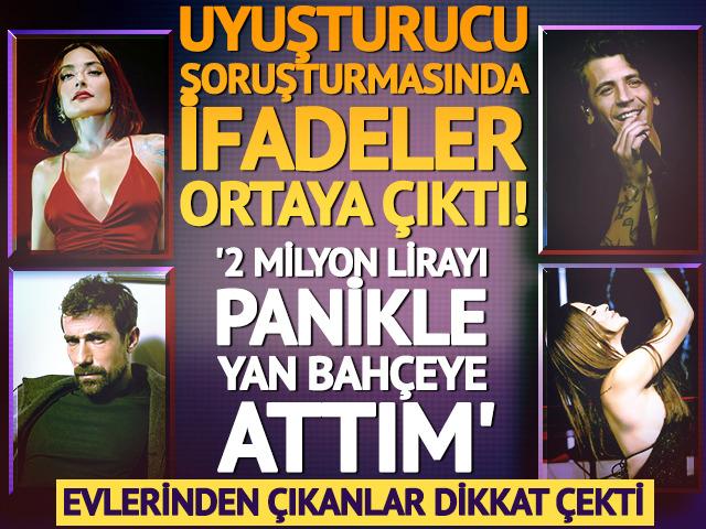 &Uuml;nl&uuml; isimlerin ifadeleri ortaya &ccedil;ıktı! 'Panikle yan bah&ccedil;eye attım' 