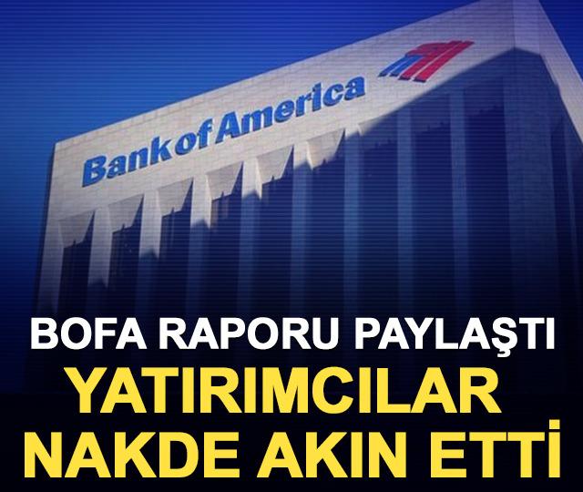 BofA raporunu paylaştı: Yatırımcılar nakde akın etti