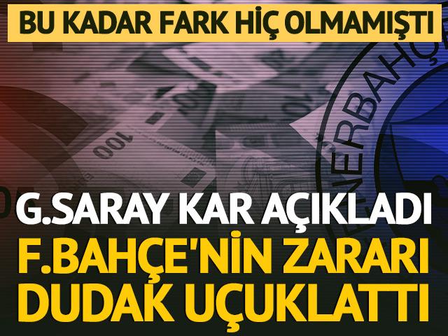 Bu kadar fark hi&ccedil; olmamıştı! G.Saray kar a&ccedil;ıkladı, F.Bah&ccedil;e'nin zararı dudak u&ccedil;uklattı