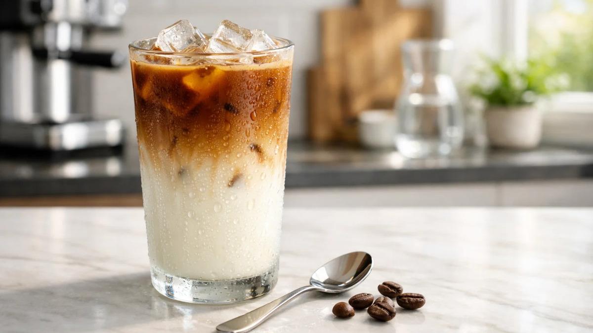 Sıcak havalarda i&ccedil;inizi ferahlatacak! Yapımı sadece 3 dakika s&uuml;ren buz gibi kahveli i&ccedil;ecekler 1