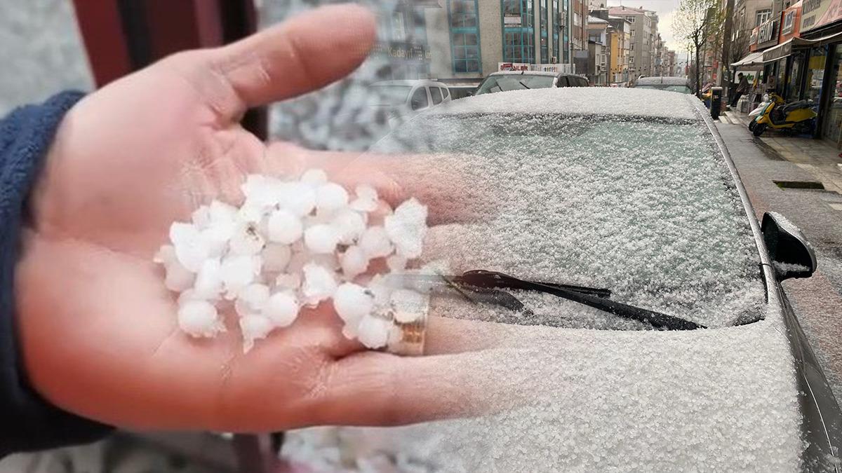 İstanbul'da dolu sürprizi!