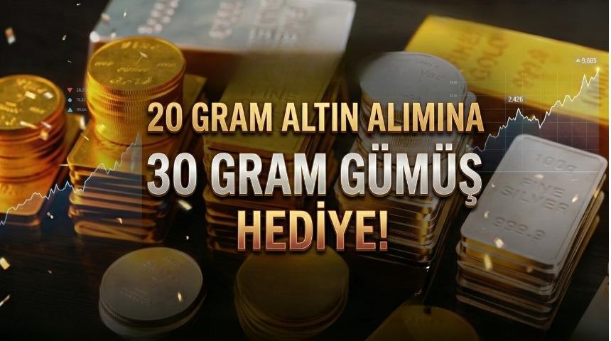 20 GRAM ALTIN ALIMINA 30 GRAM G&Uuml;M&Uuml;Ş HEDİYE!