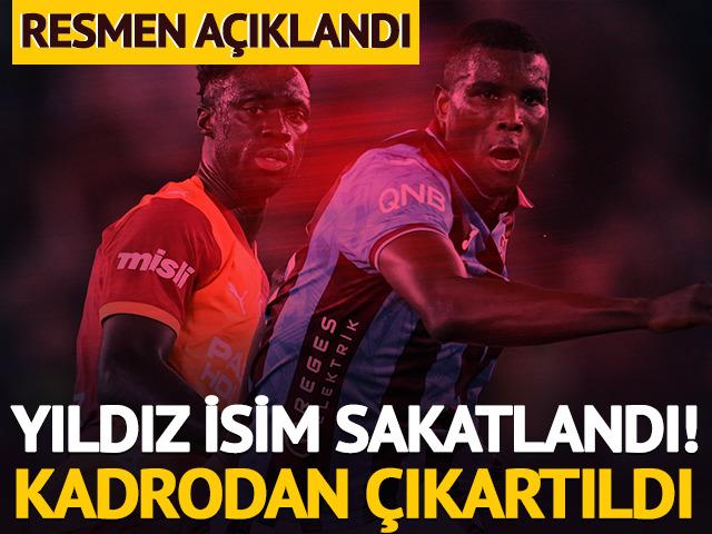 Trabzonspor'da Onuachu şoku! Alanyaspor ma&ccedil;ında yok