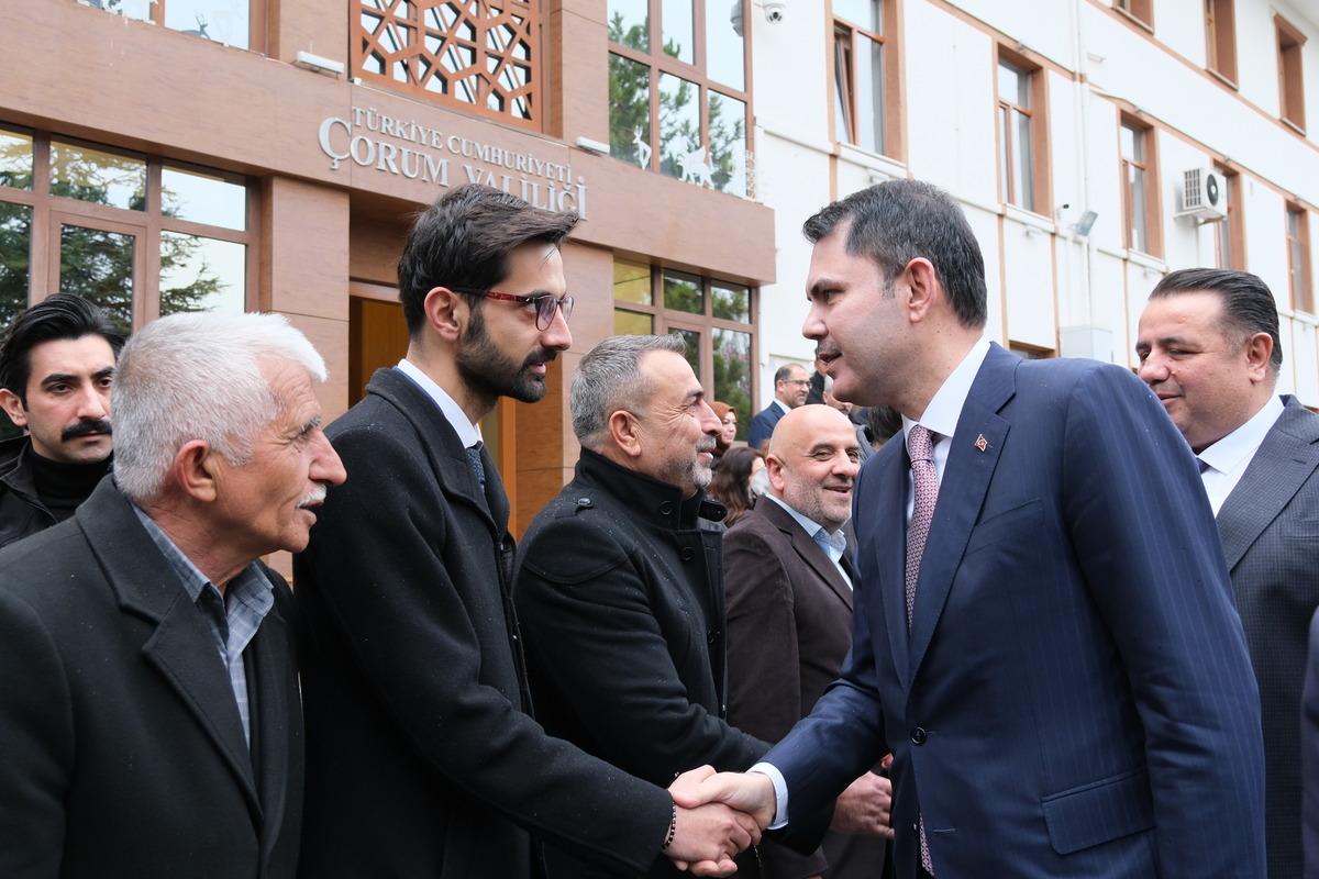 Bakan Kurum &Ccedil;orum da konuştu: "Avrupa &uuml;lkesi b&uuml;y&uuml;kl&uuml;ğ&uuml;ndeki alanı yeniden ayağa kaldırdık" 1