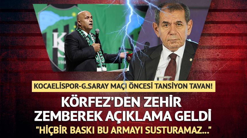 Kocaelispor-G.Saray ma&ccedil;ı &ouml;ncesi tansiyon tavan! Olay a&ccedil;ıklama