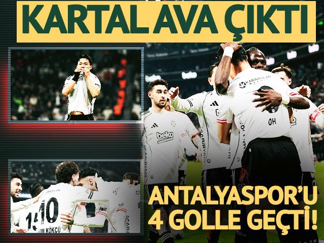 Beşiktaş resital sundu! Antalyaspor'u rahat ge&ccedil;ti