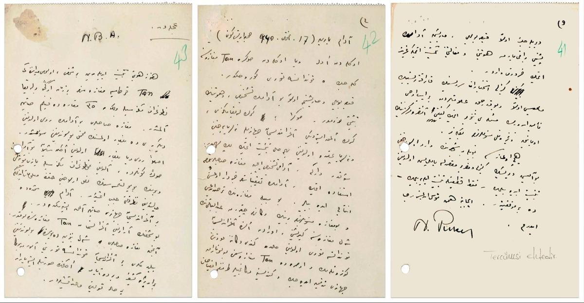 MİT ten 1940 tarihli belge: Acele yazılı şüpheli takibi paylaştı 2