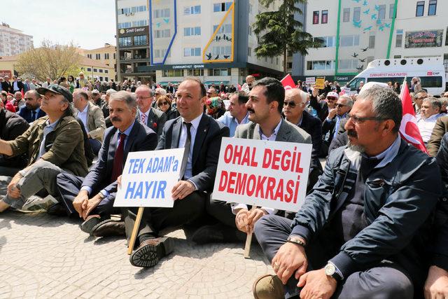 CHP'lilerden Samsun'da oturma eylemi