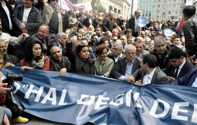 CHP'den İstiklal Caddesi'nde 'ohal' eylemi 