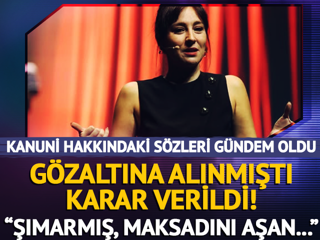 G&ouml;zaltına alınmıştı! Komedyen Tuba Ulu hakkında karar &ccedil;ıktı