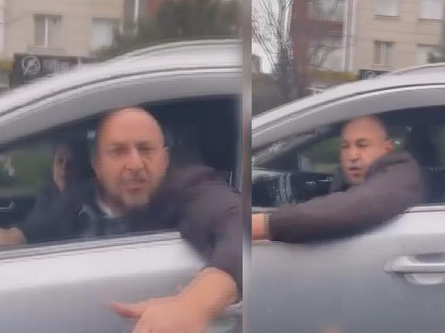 "Ara&ccedil;ta &ccedil;ocuğum var, git" diyen kadını dinlemedi! Aynasına vurdu!