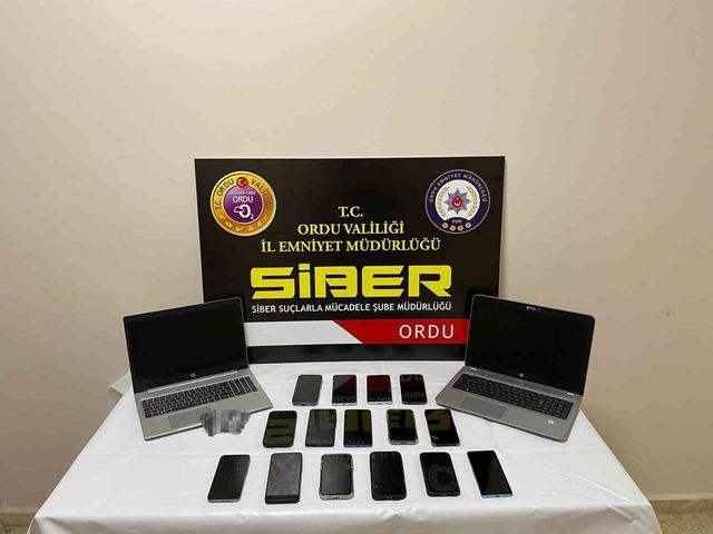 Ordu merkezli 17 ilde dolandırıcılık operasyonuna 8 tutuklama 3